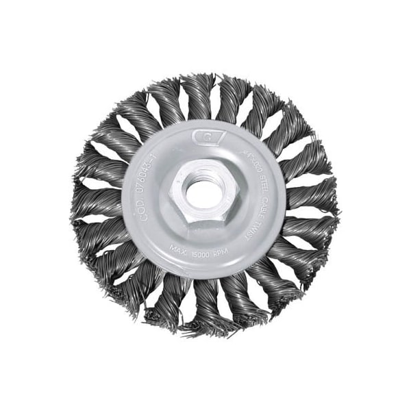 Century Drill & Tool Century Drill 76043 Angle Grinder Wire Wheel 4" Dia. Steel Cable Twist 76043 - main